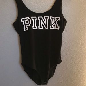 PINK black bodysuit